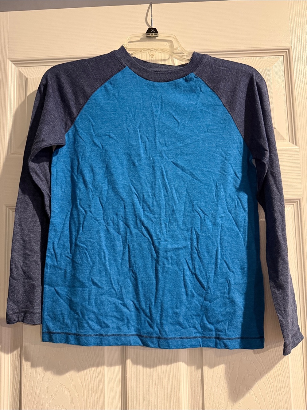 Arizona Jean Company Boys Blue & Navy Long Sleeve Raglan Tee